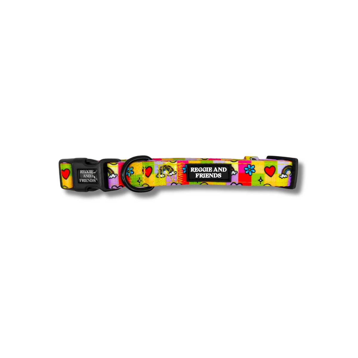 Colourful Soft Dog Collar - Reggie and Friends
