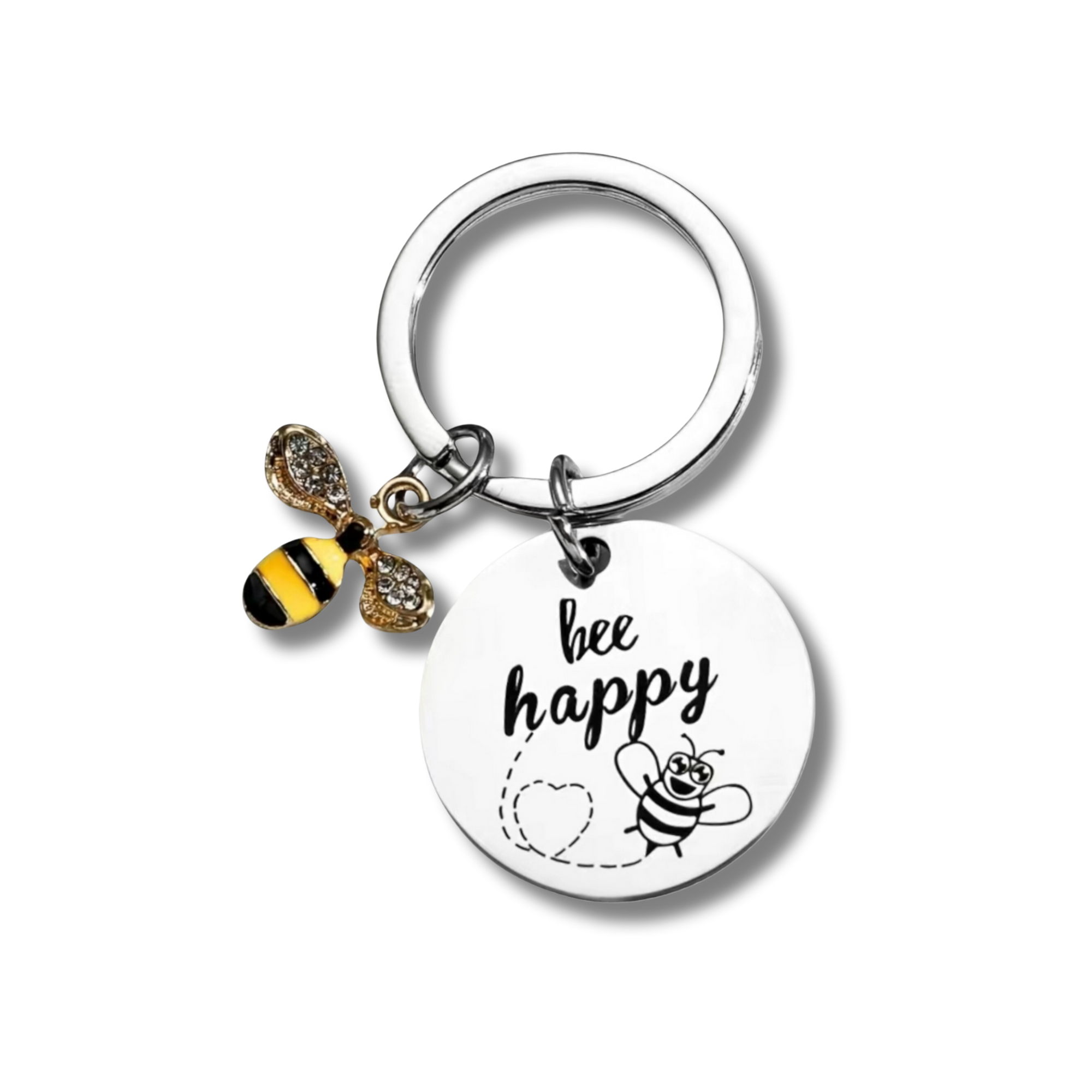 Keyring with Sunflowers and Bees - Reggie and Friends