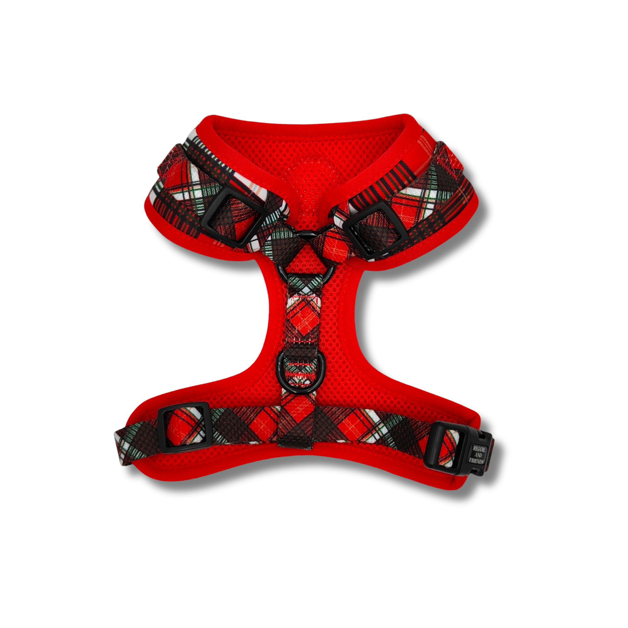 Red Plaid Dog Harness - Reggie and Friends