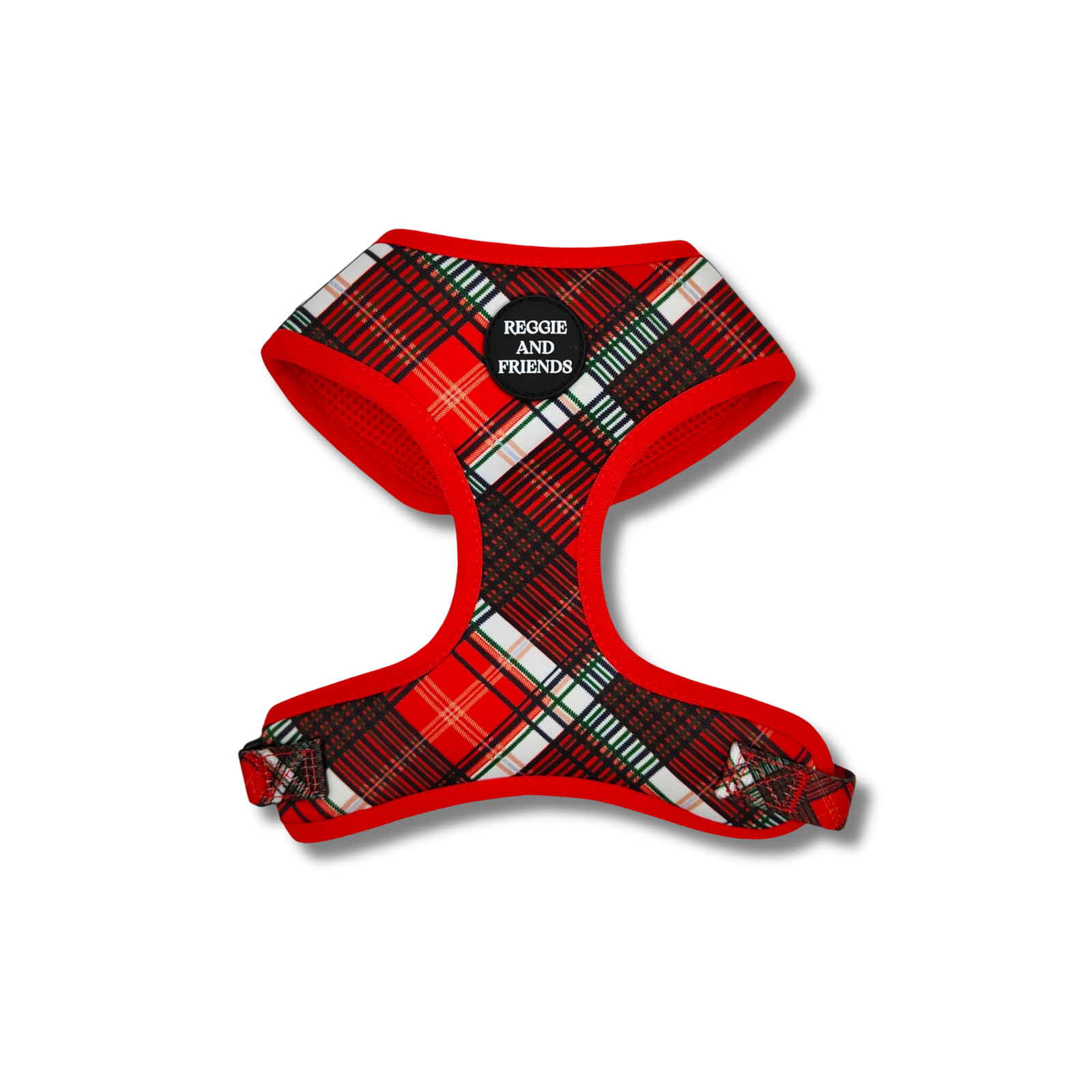 Red Tartan Dog Harness - Reggie and Friends