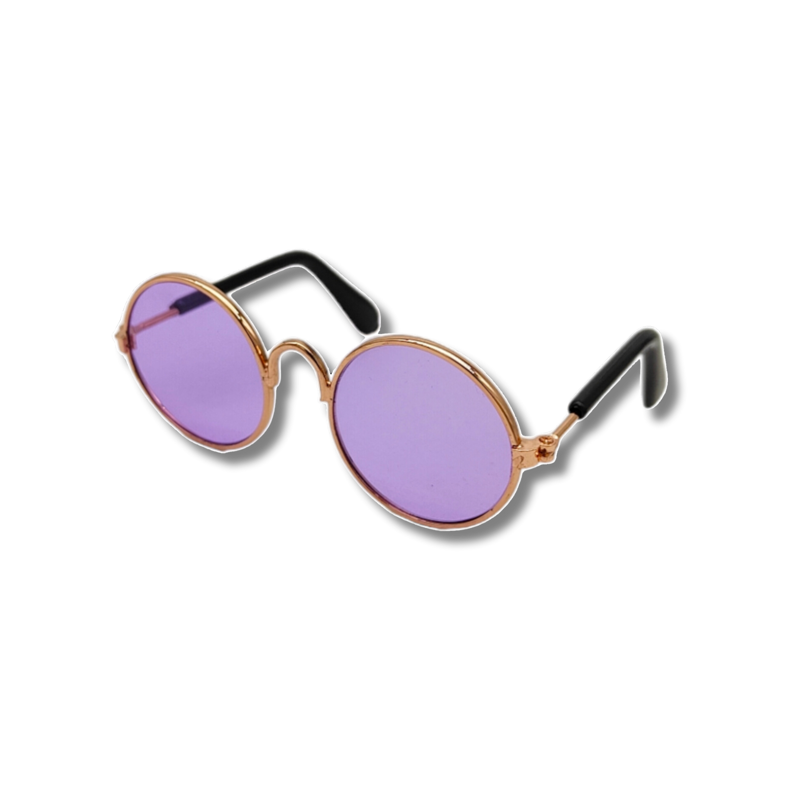 Round Dog Sunglasses with Purple Lenses - Reggie and Friends