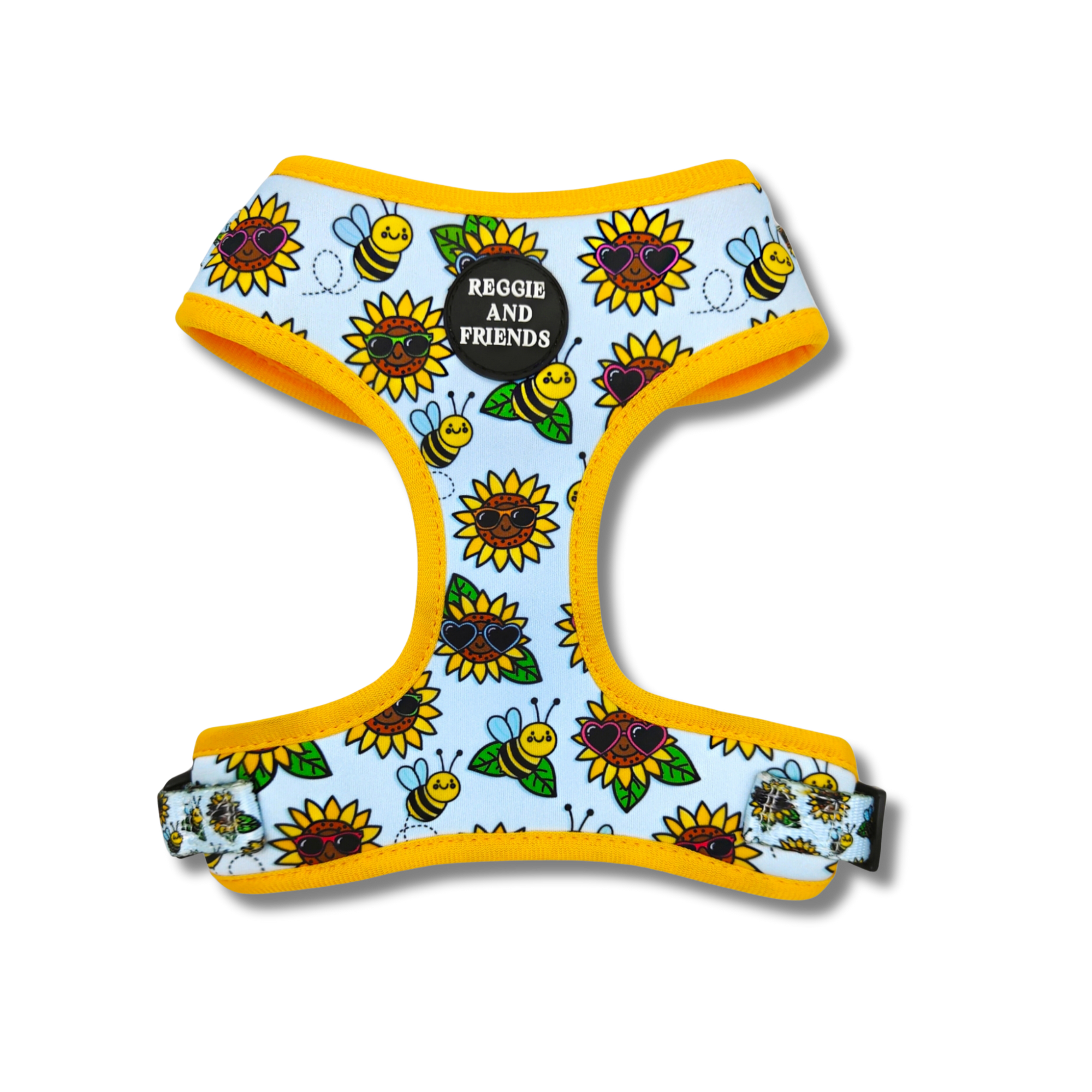 Sunflower and Bee Pet Adjustable Harness - Reggie and Friends