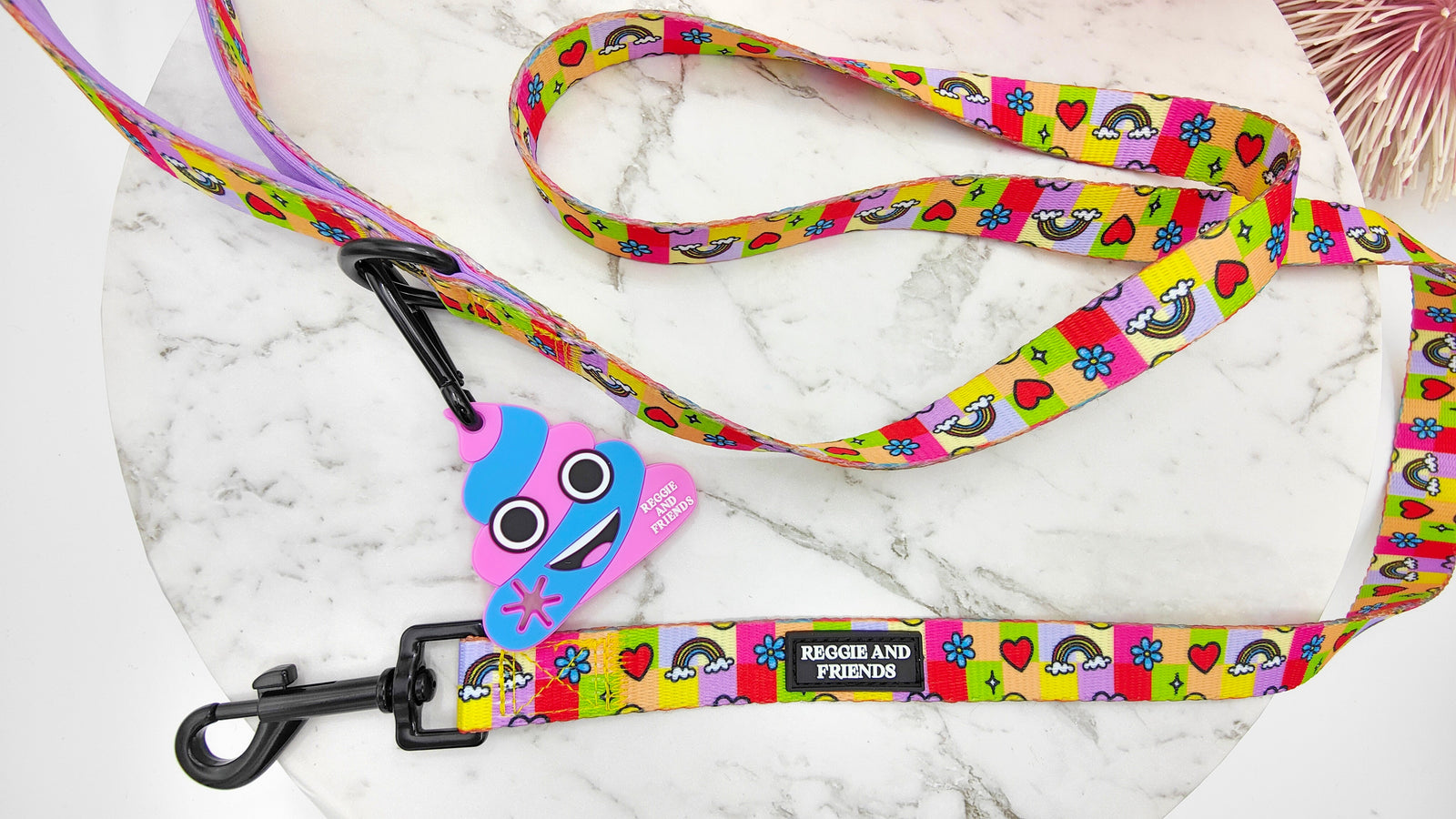 Dog waste carrier for leads - Reggie and Friends