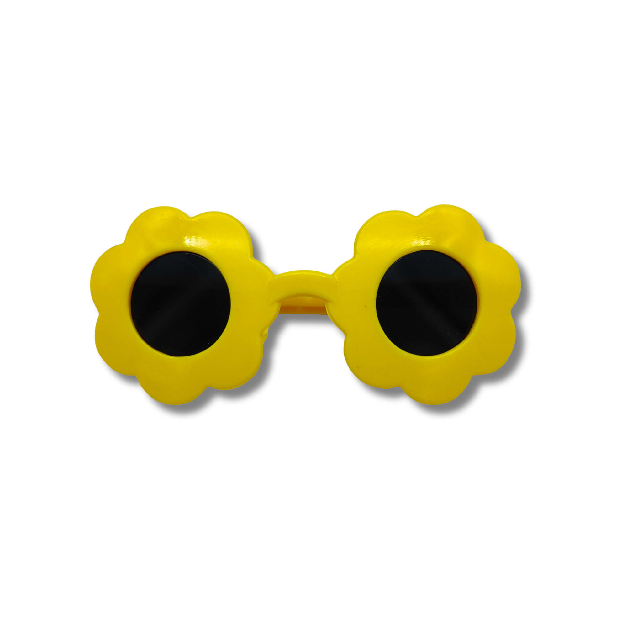 Yellow Flower Shaped Pet Sunglasses - Reggie and Friends