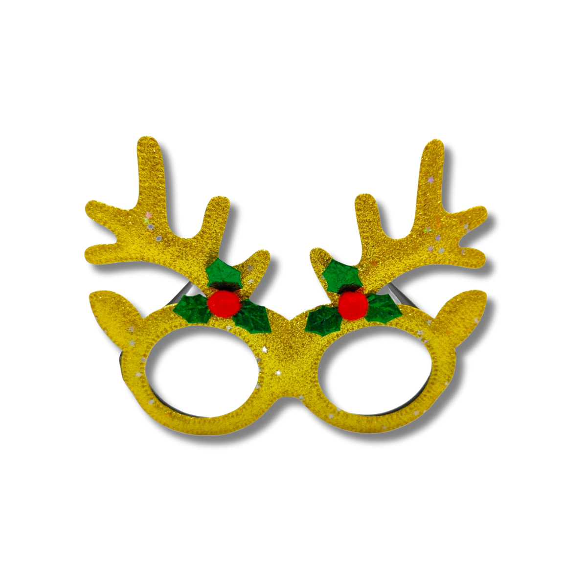 Gold Christmas Pet Glasses- Reggie and Friends