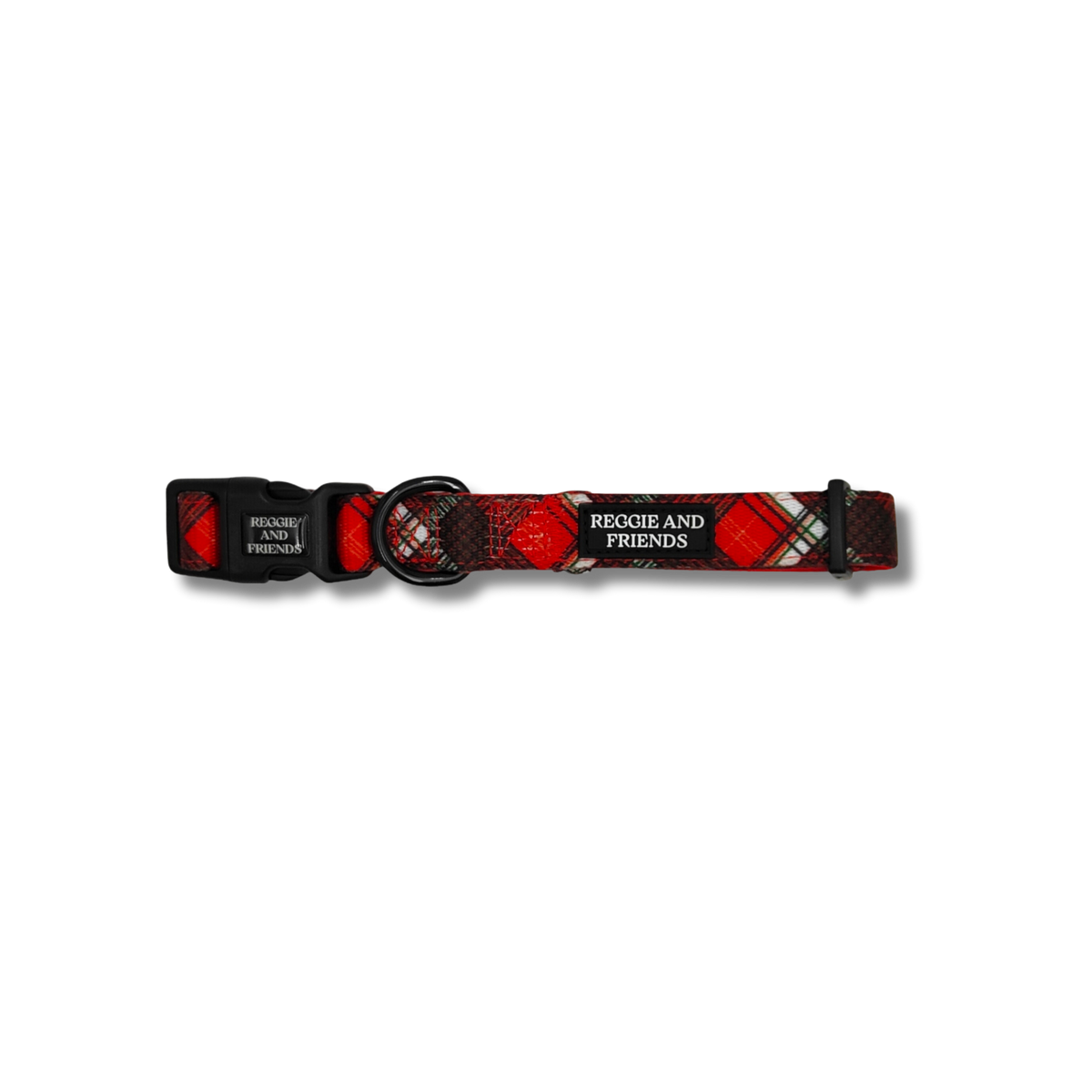 Red Tartan Pet Collar - Reggie and Friends