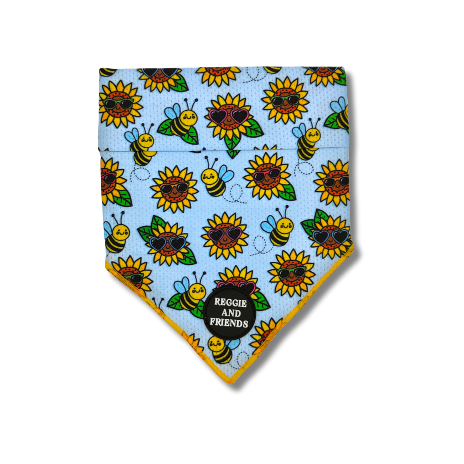 Sunflower and Bee Dog Bandana - Reggie and Friends