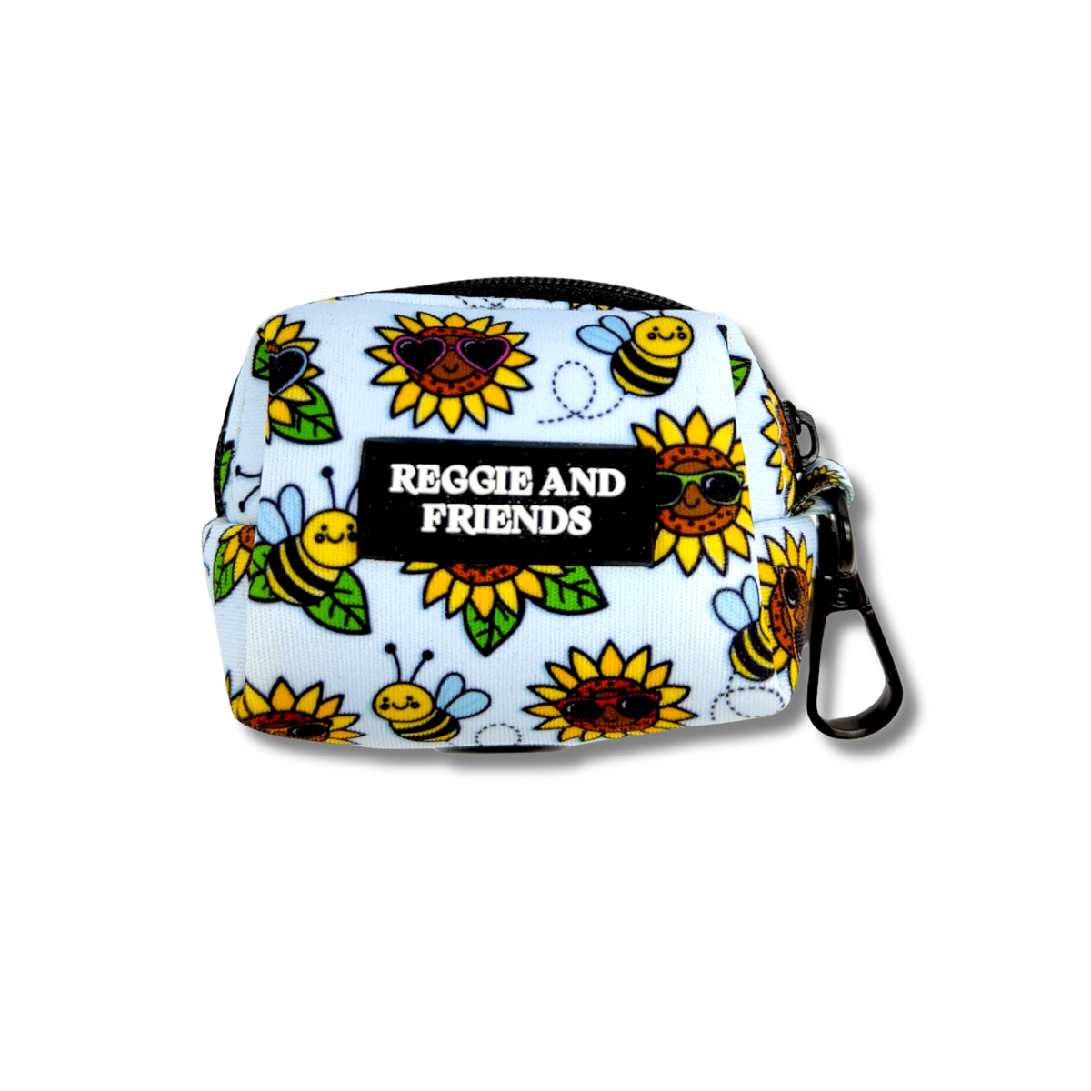 Sunflower and Bee Poo Bag Holder - Reggie and Friends